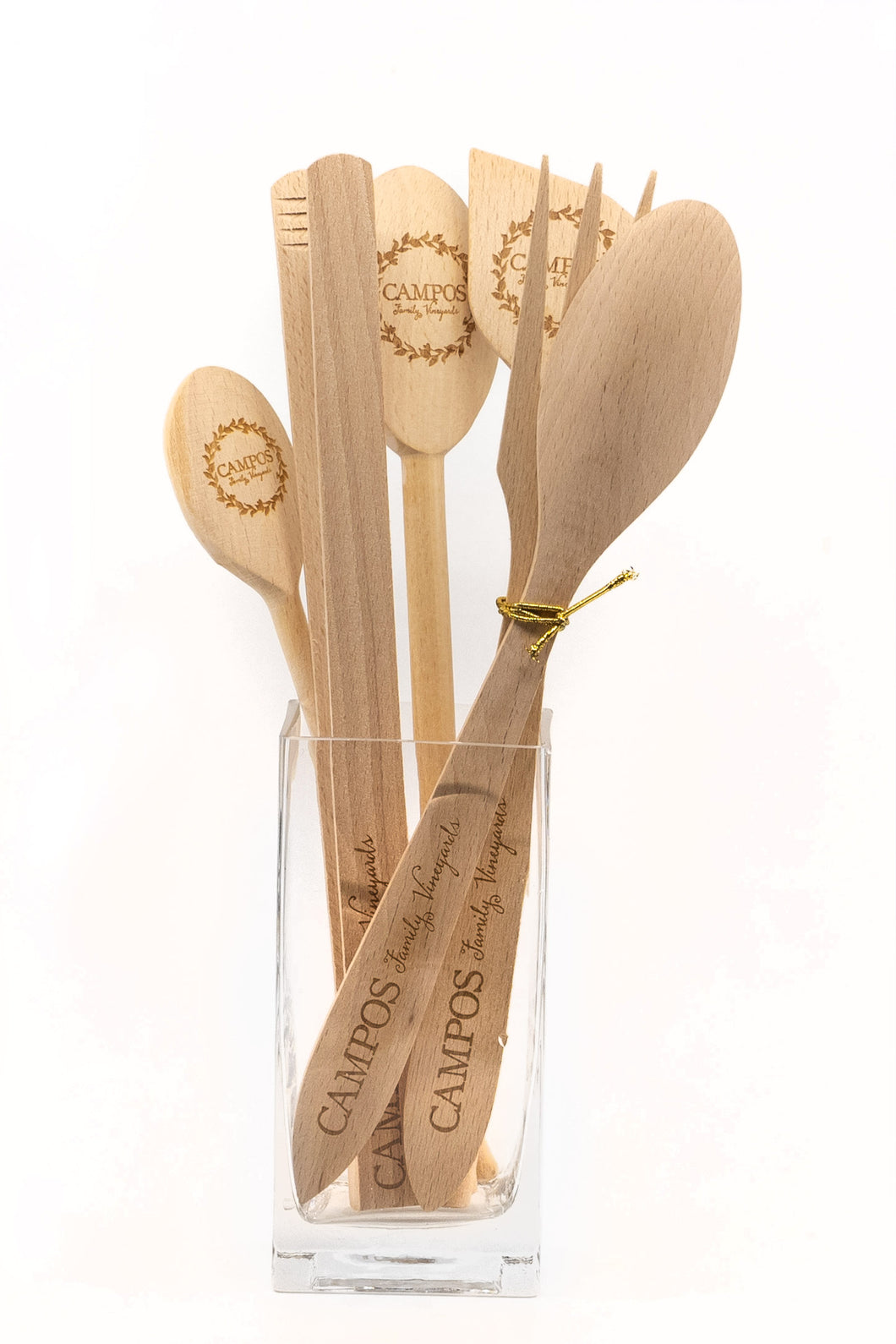 Wooden Spoon Set  (Engraved)